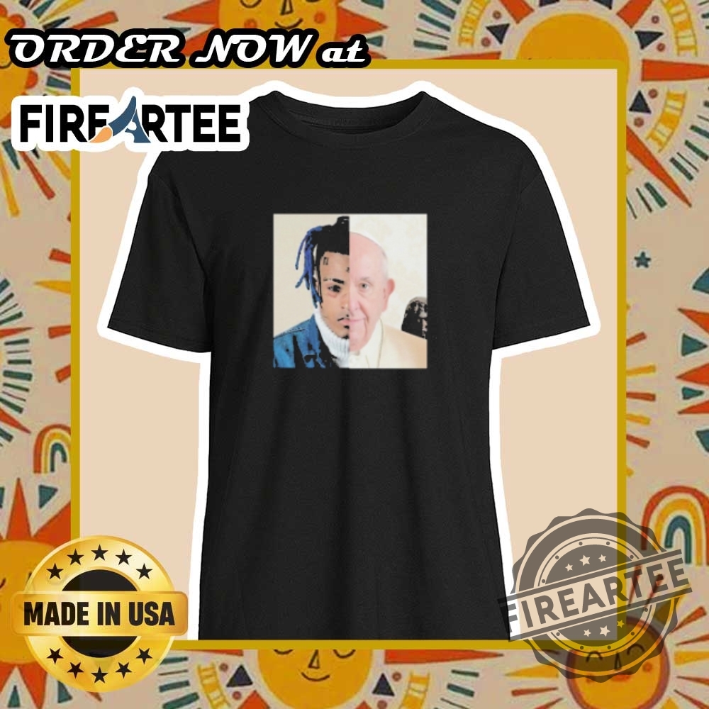 Xxxtentacion X Pope Francis Tshirt Iconic Collaboration Tee