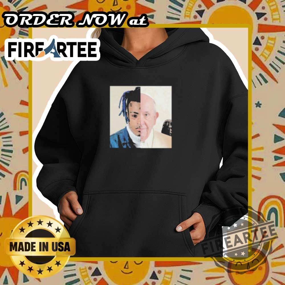 Xxxtentacion X Pope Francis Tshirt Iconic Collaboration Tee 5 XXXTentacion x Pope Francis T-Shirt – Iconic Collaboration Tee