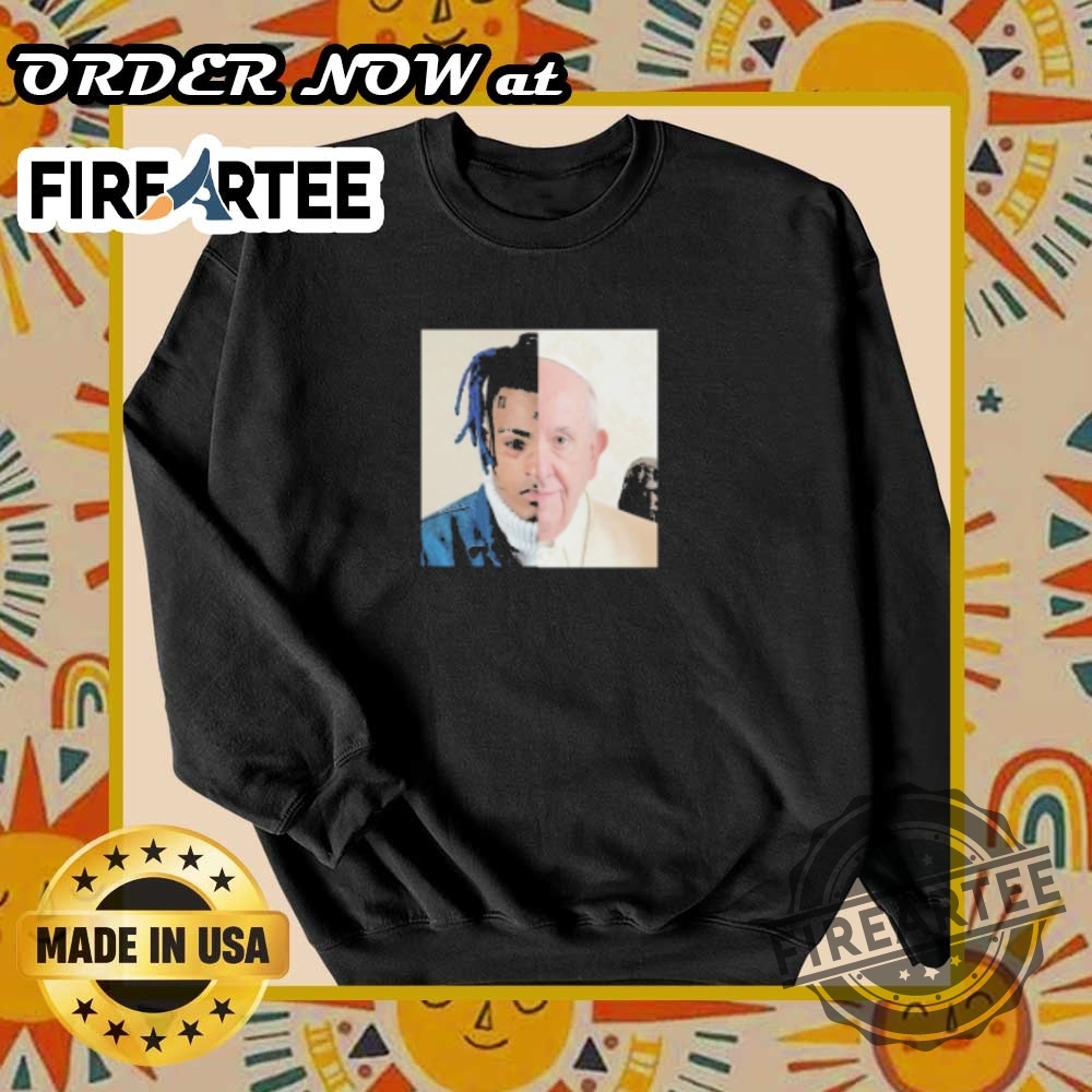 Xxxtentacion X Pope Francis Tshirt Iconic Collaboration Tee 6 XXXTentacion x Pope Francis T-Shirt – Iconic Collaboration Tee