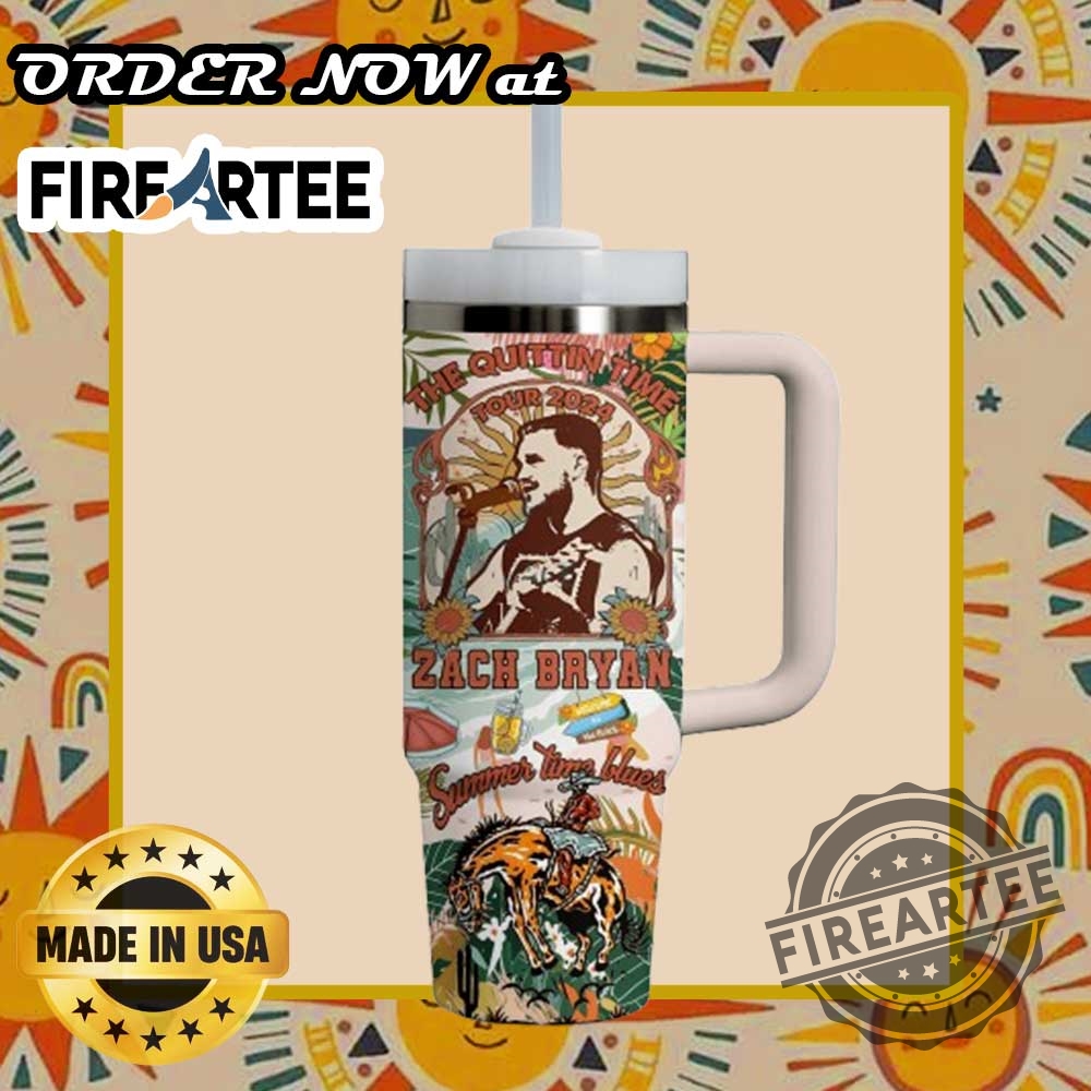 Zach Bryan The Quittin Time Tour Tumbler Custom Drinkware With Summer Vibes And Tour 5 Zach Bryan "The Quittin Time Tour" Tumbler – Custom Drinkware with Summer Vibes and Tour