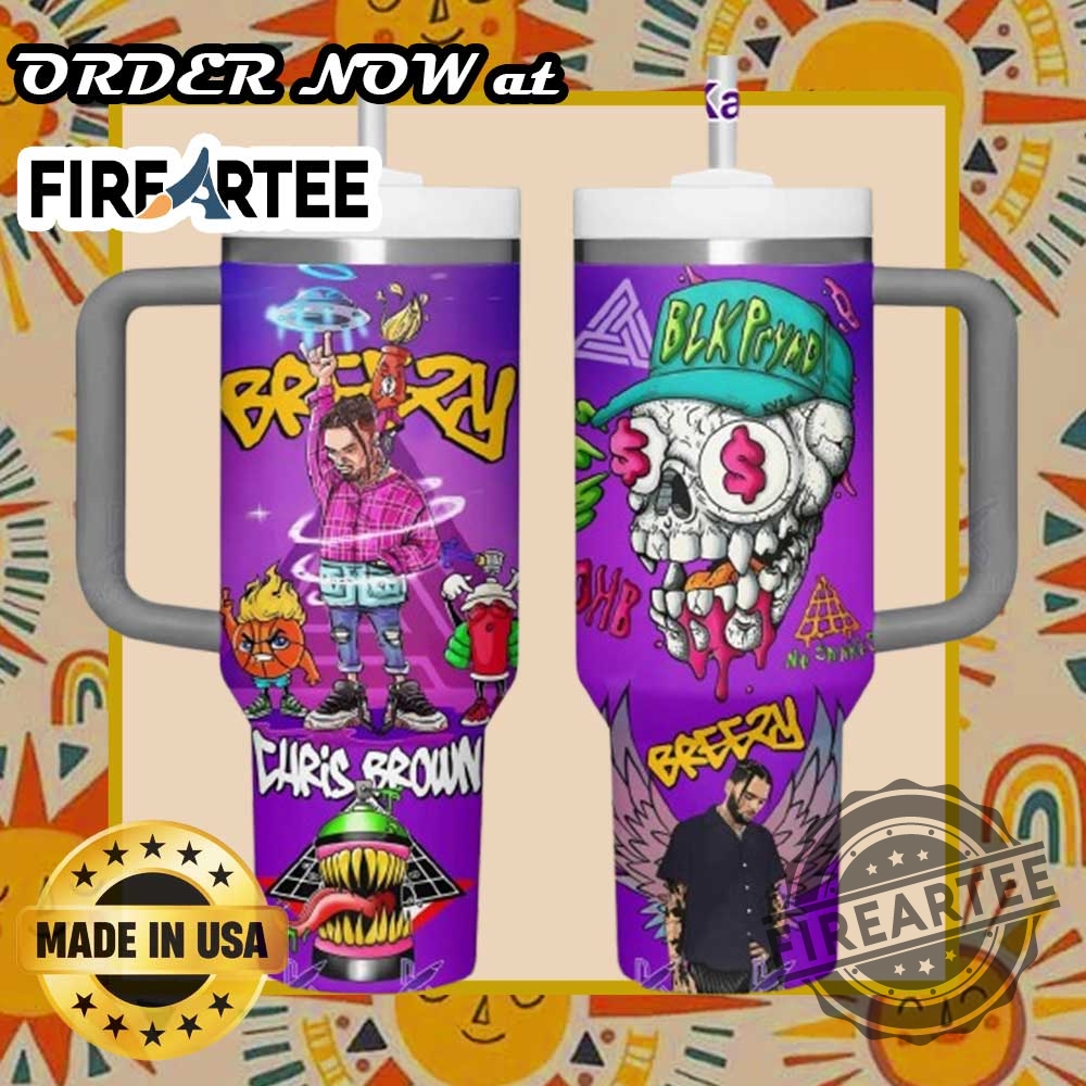 Personalized-Chris-Brown-Breezy-Tumbler-Custom-Purple-Graffiti-Design-Drinkware-fireartee_1