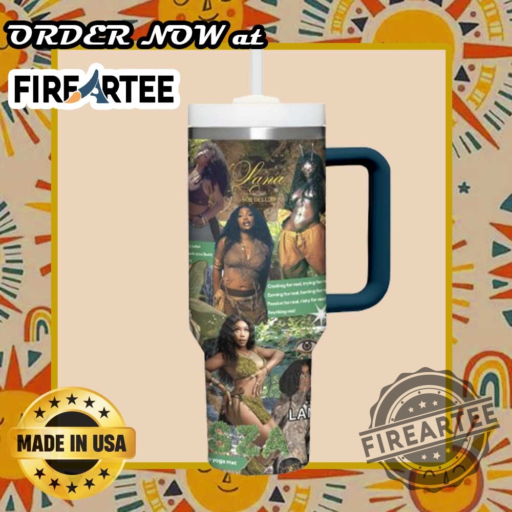 Personalized Sza Sos Tumbler Custom Stanley Drinkware With Lana Album Art Design 5 Personalized SZA SOS Tumbler – Custom Stanley Drinkware with Lana Album Art Design