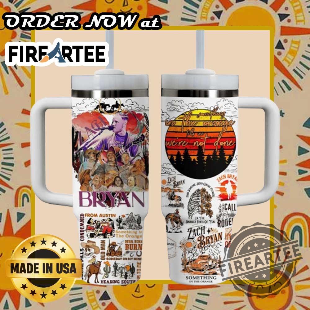 Zach Bryan Something In The Orange Tumbler Custom Drinkware With Artistic Tour Design 5 Zach Bryan "Something in the Orange" Tumbler – Custom Drinkware with Artistic Tour Design
