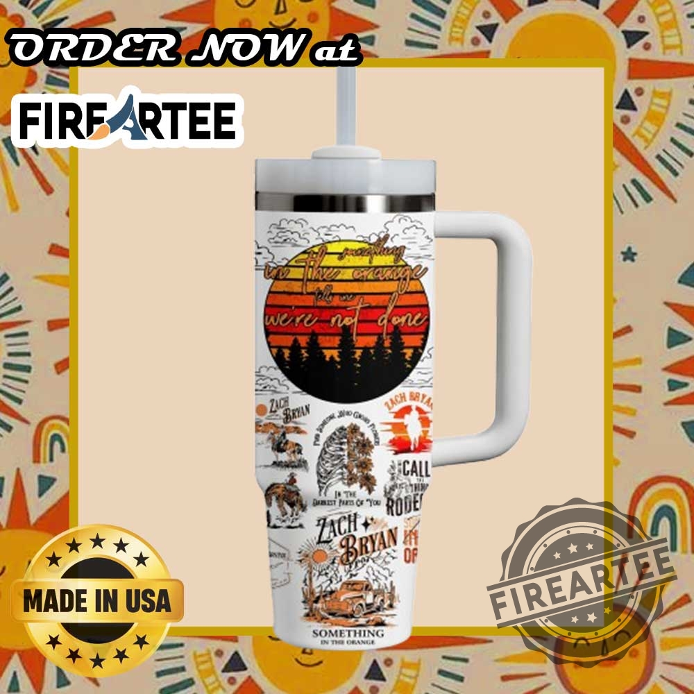 Zach Bryan Something In The Orange Tumbler Custom Drinkware With Artistic Tour Design 6 Zach Bryan "Something in the Orange" Tumbler – Custom Drinkware with Artistic Tour Design