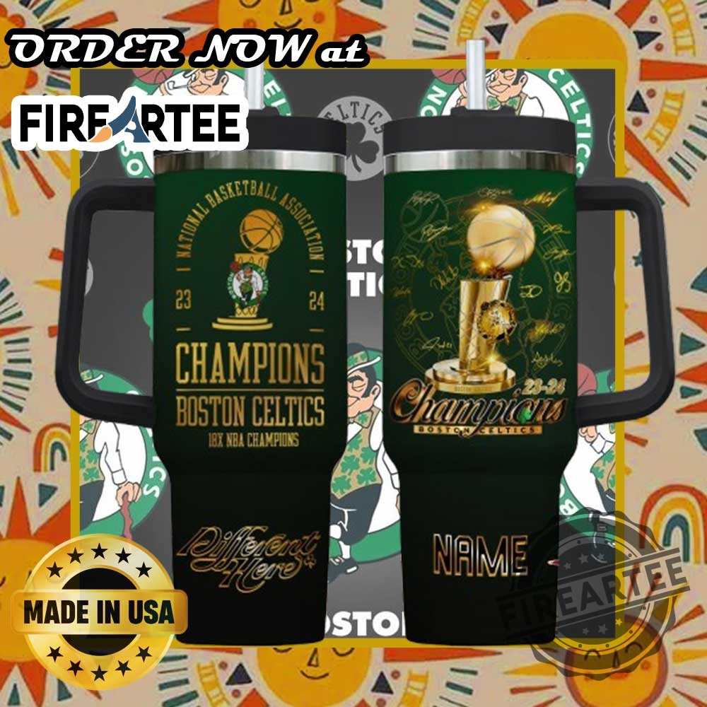 Personalized-Boston-Celtics-20232024-Nba-Champions-Tumbler-Custom-Drinkware-With-Nba-Trophy-And-Signed-Graphics-fireartee_1