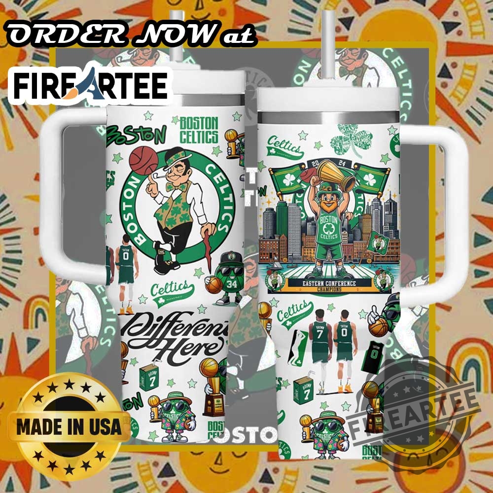 Boston-Celtics-Eastern-Conference-Champions-Tumbler-With-Celtics-Mascot-And-Team-Graphics-fireartee_1