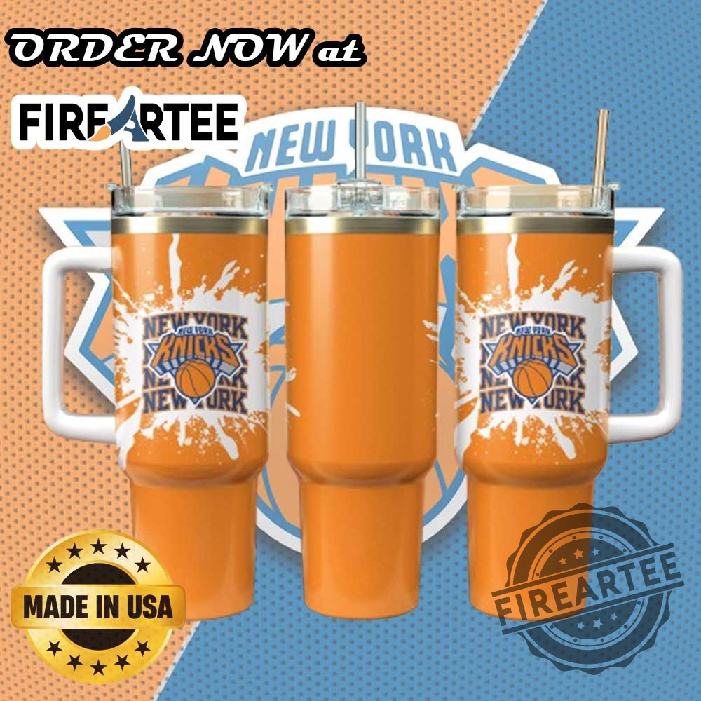 New York Knicks Nba Orange Splash Tumbler Custom Basketball Fan Cup With Team Logo 5 New York Knicks NBA Orange Splash Tumbler – Custom Basketball Fan Cup with Team Logo