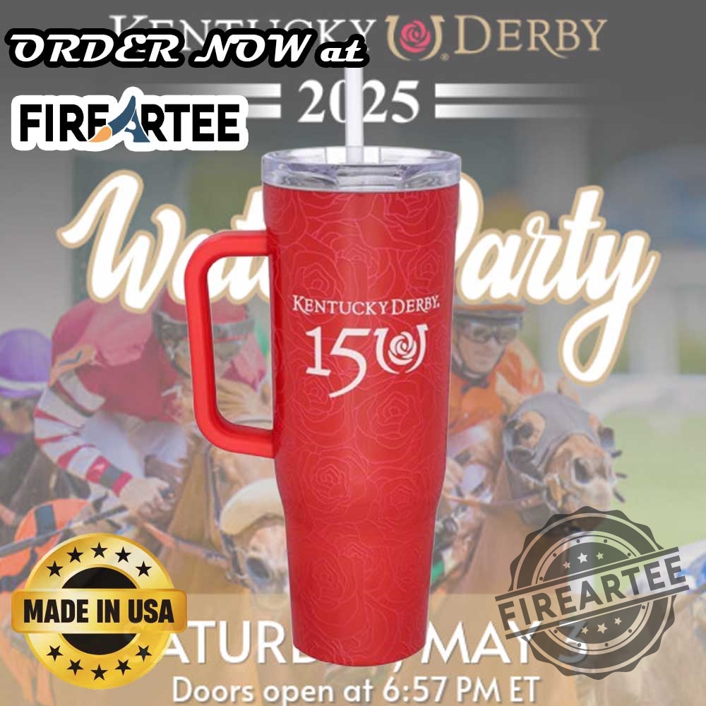 Kentucky Derby 150 Corkcicle 40Oz Cruiser Tumbler With Handle
