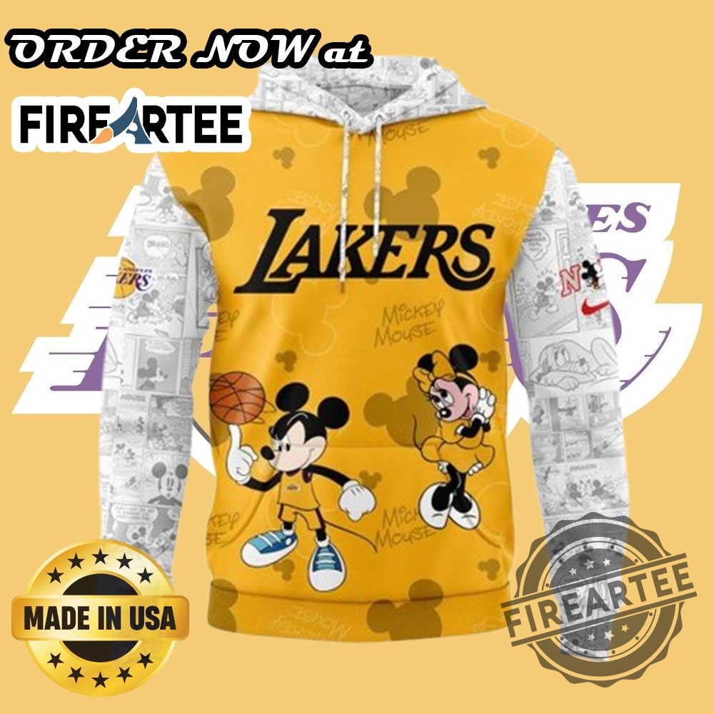 Los Angeles Lakers Mickey And Friends Hoodie 4 Los Angeles Lakers Mickey And Friends Hoodie