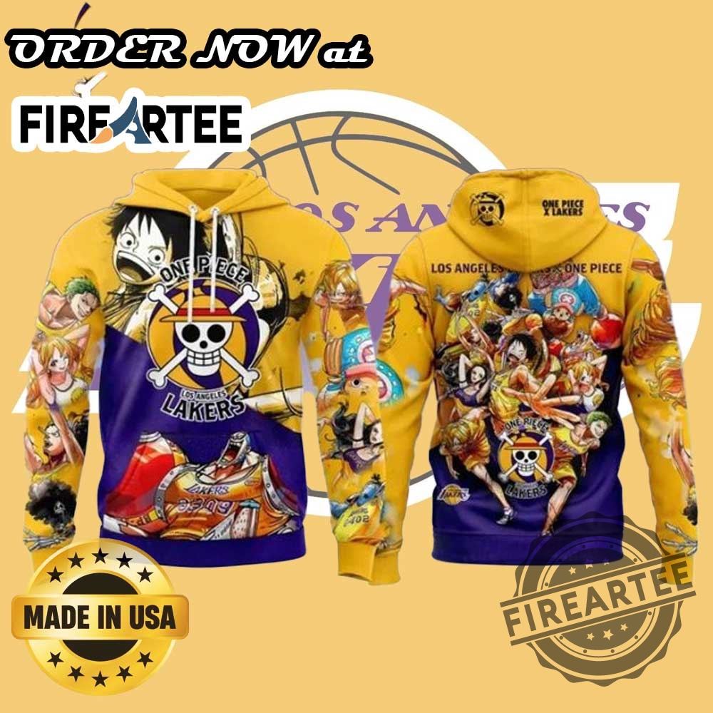 Los Angeles Lakers X One Piece Coming Hoodie