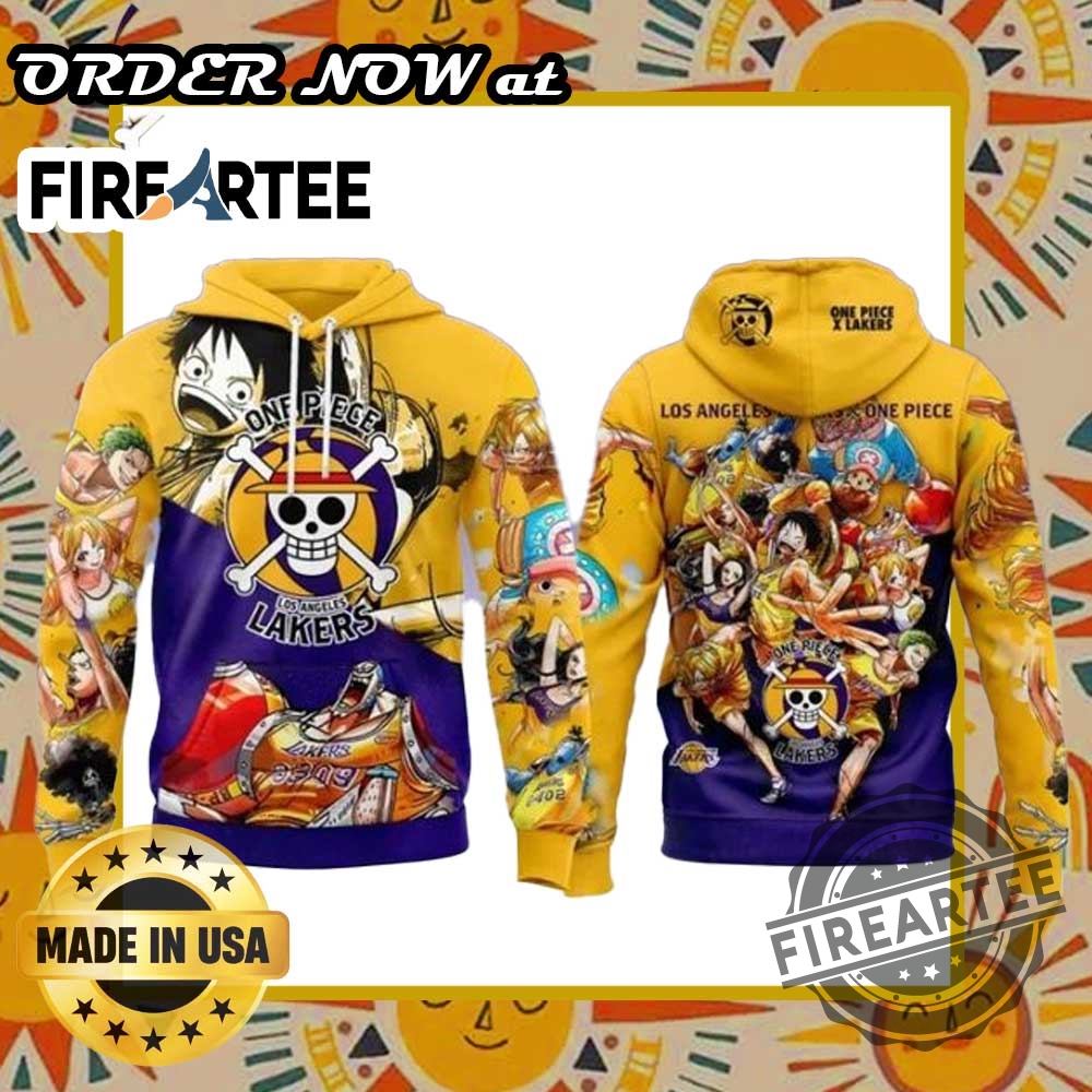 Los Angeles Lakers X One Piece Coming Hoodie 3 Los Angeles Lakers X One Piece Coming Hoodie
