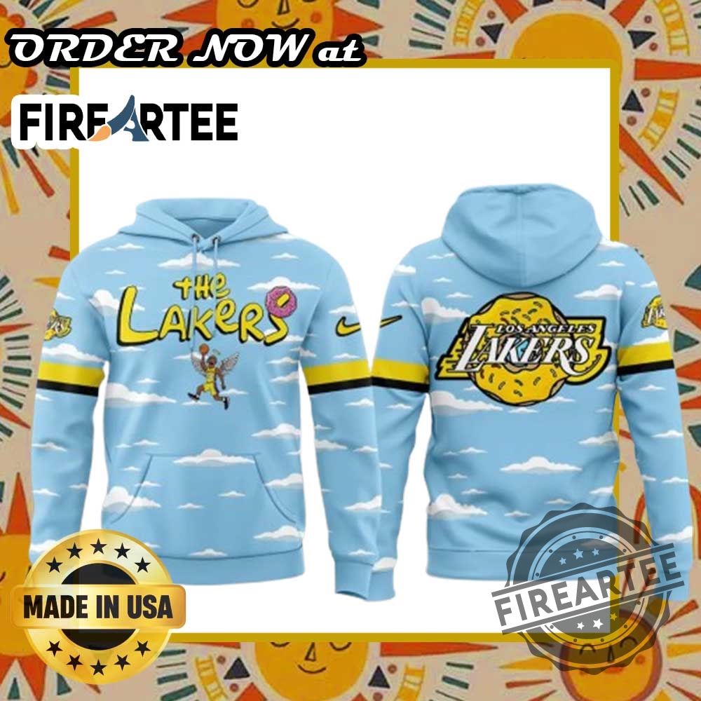 Lakers X The Simpsons Day 2025 Hoodie 4 Lakers x The Simpsons Day 2025 Hoodie