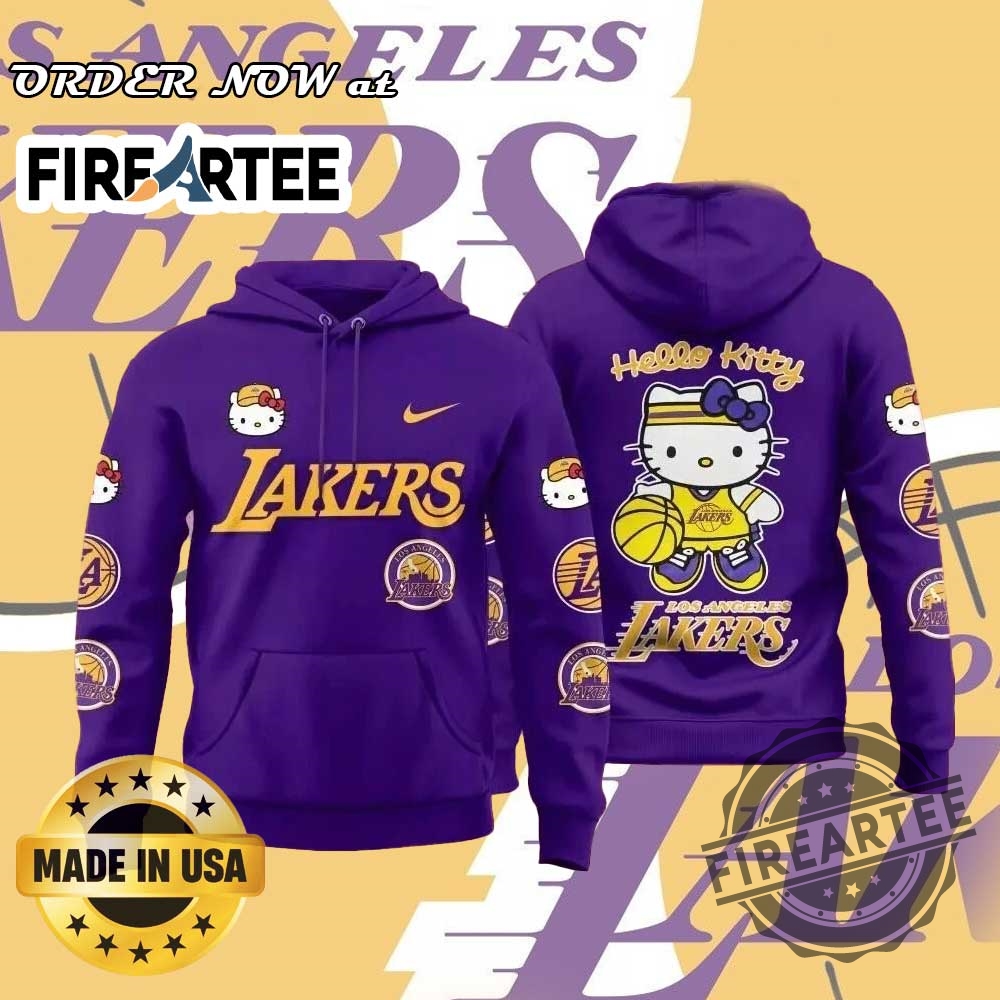 "Unique Character Apparel: Autism, Star Wars, Lakers, Hello Kitty Collection" 6 Nba Los Angeles Lakers X Hello Kitty Limited Edition Hoodie Exclusive Lakers X Hello Kitty Apparel