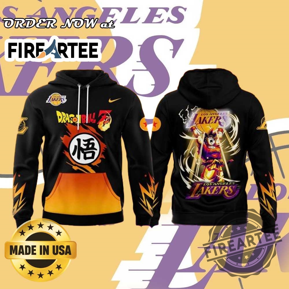 "Unique Character Apparel: Autism, Star Wars, Lakers, Hello Kitty Collection" 8 Los Angeles Lakers X Dragon Ball Special Black Hoodie Nba X Dragon Ball Limited Edition