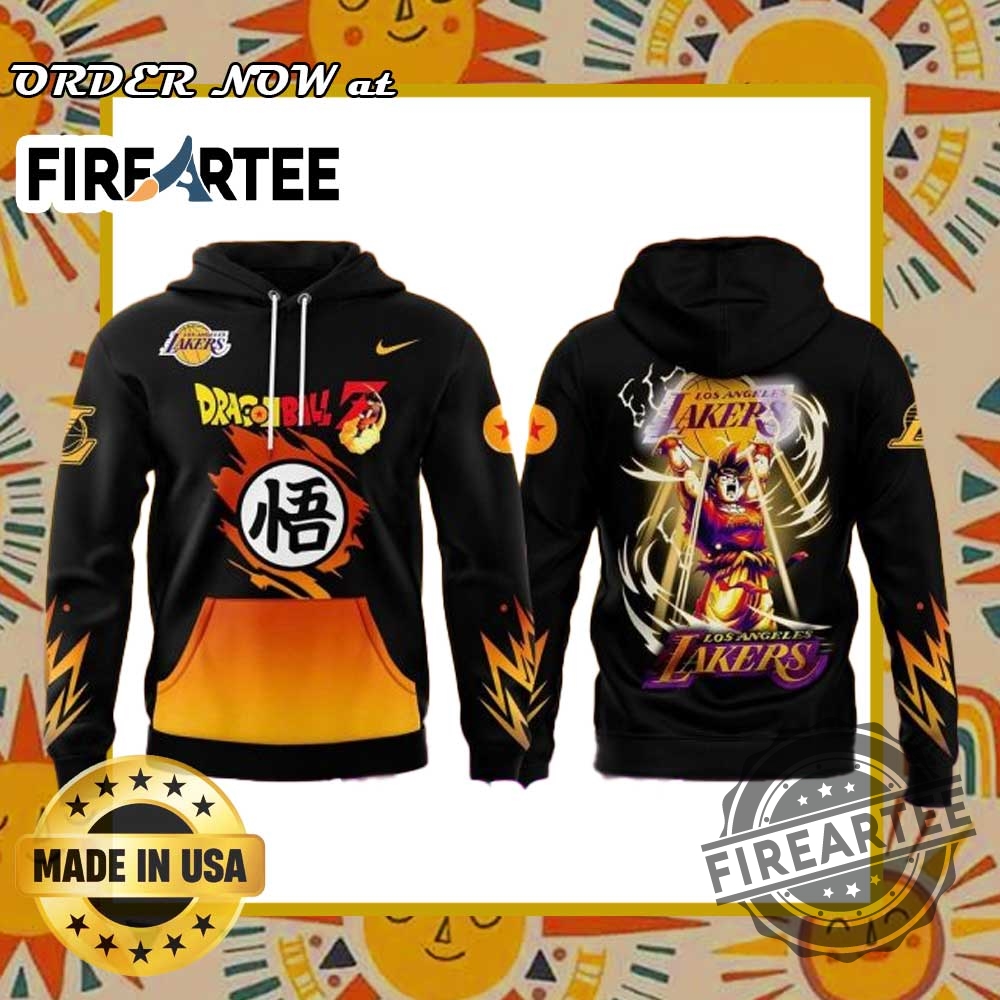 Los Angeles Lakers X Dragon Ball Special Black Hoodie Nba X Dragon Ball Limited Edition 3 Los Angeles Lakers x Dragon Ball Special Black Hoodie – NBA x Dragon Ball Limited Edition