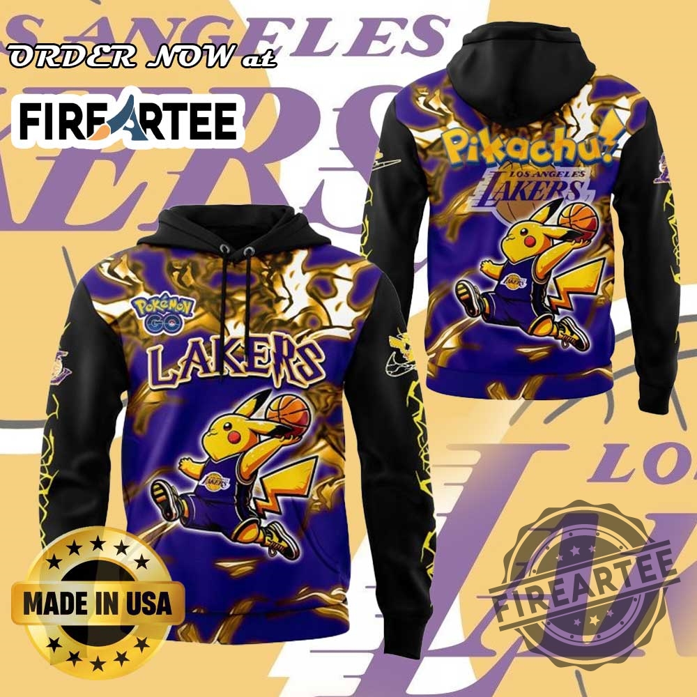 "Unique Character Apparel: Autism, Star Wars, Lakers, Hello Kitty Collection" 9 Los Angeles Lakers Pokémon Go Special Hoodie Nba X Pokémon Go Limited Edition