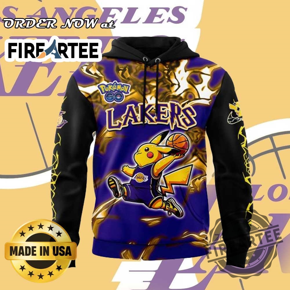 Los Angeles Lakers Pokémon Go Special Hoodie Nba X Pokémon Go Limited Edition 4 Los Angeles Lakers Pokémon GO Special Hoodie – NBA x Pokémon GO Limited Edition