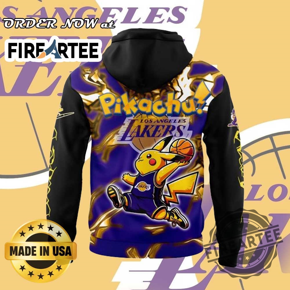 Los Angeles Lakers Pokémon Go Special Hoodie Nba X Pokémon Go Limited Edition 5 Los Angeles Lakers Pokémon GO Special Hoodie – NBA x Pokémon GO Limited Edition