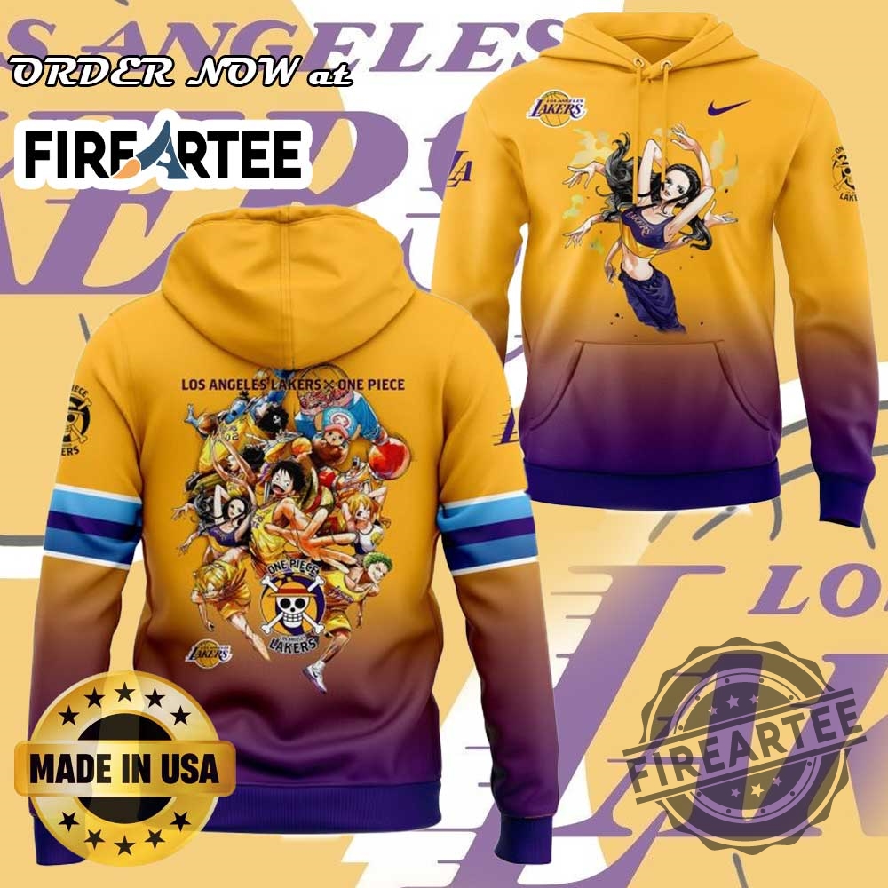 "Unique Character Apparel: Autism, Star Wars, Lakers, Hello Kitty Collection" 11 Los Angeles Lakers X One Piece Special Nico Robin Hoodie Nba X One Piece Limited Edition