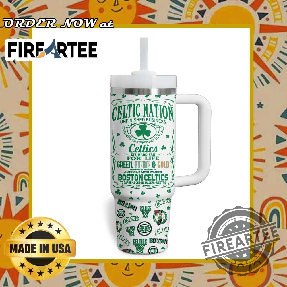 Boston Celtics Unfinished Business Travel Cup Diehard Fan Gift With Vintage Graphics And Straw 5 Boston Celtics Unfinished Business Travel Cup – Die-Hard Fan Gift With Vintage Graphics and Straw