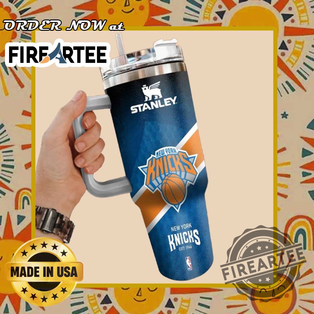 New York Knicks Official Logo Stanley Nba Tumbler With Handle 3 New York Knicks Official Logo Stanley NBA Tumbler With Handle