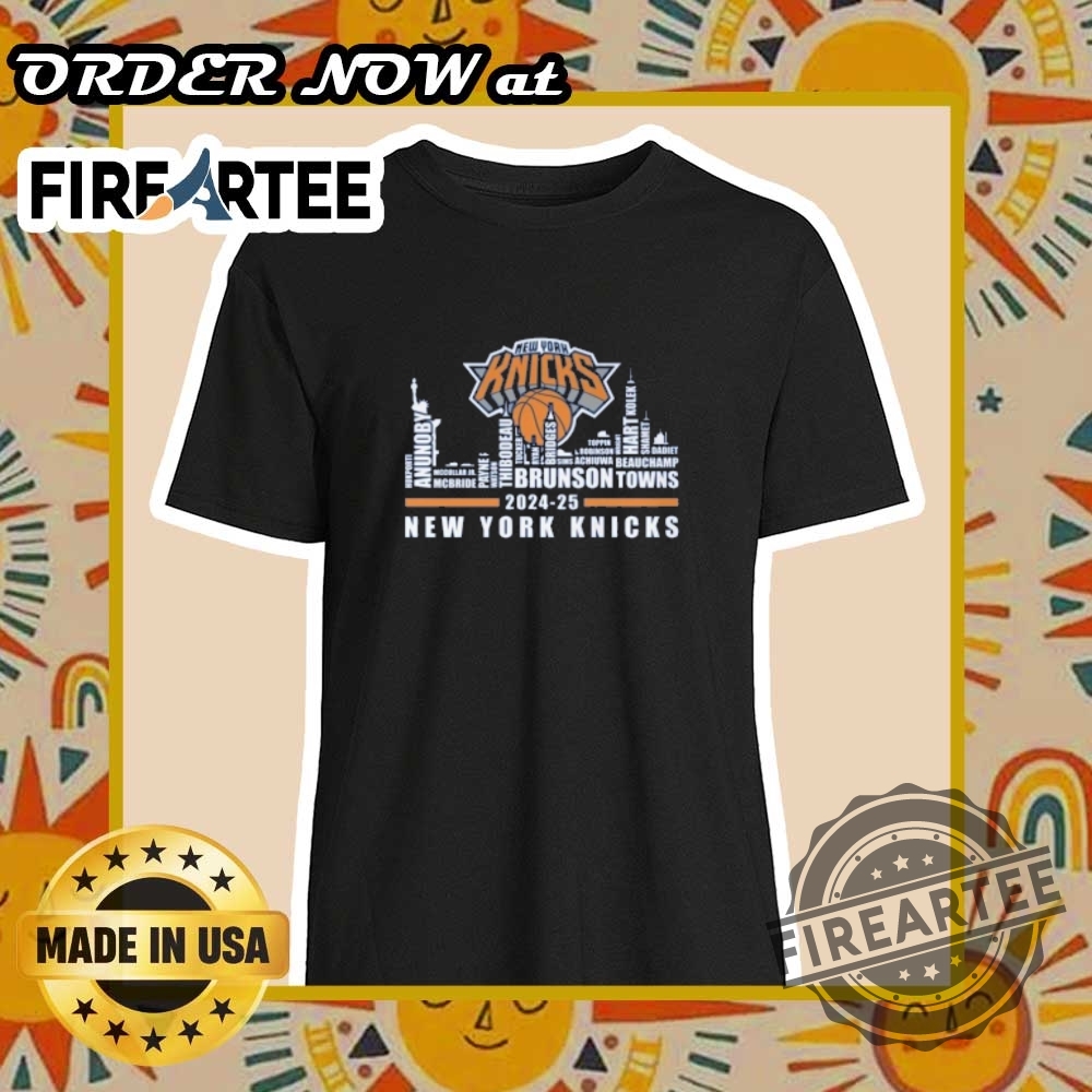 "Shop Official Denver Nuggets Playoffs Shirts: Celebrate Every Milestone!" 8 New York Knicks Thank You For The Memories 20242025 Skyline Names Shirt