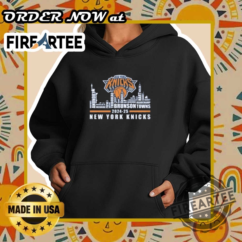 New York Knicks Thank You For The Memories 20242025 Skyline Names Shirt 5 New York Knicks Thank You For The Memories 2024-2025 Skyline Names Shirt