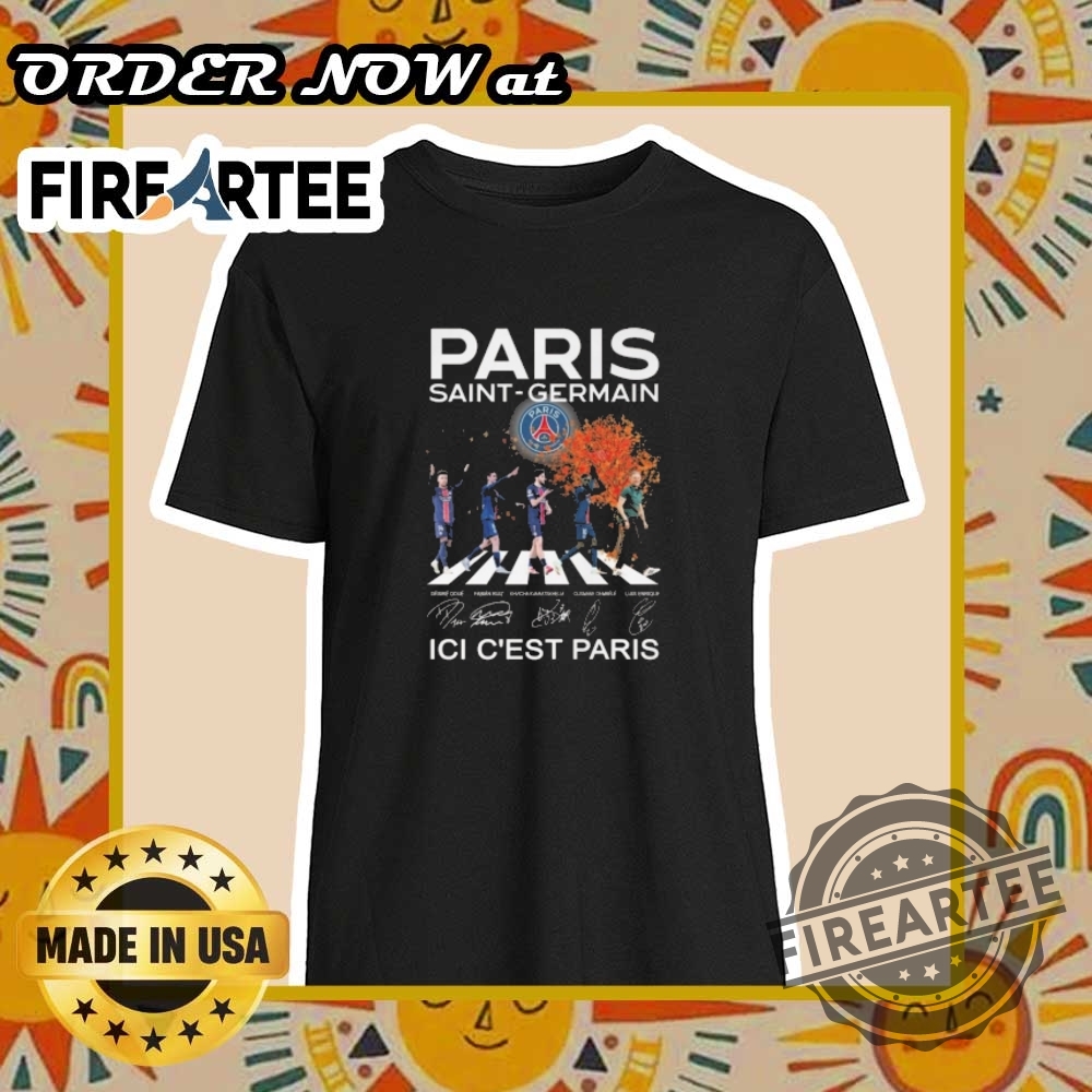 "Shop Official Denver Nuggets Playoffs Shirts: Celebrate Every Milestone!" 13 Paris Saintgermain Ici Cest Paris Signatures Walking 2025 Shirt