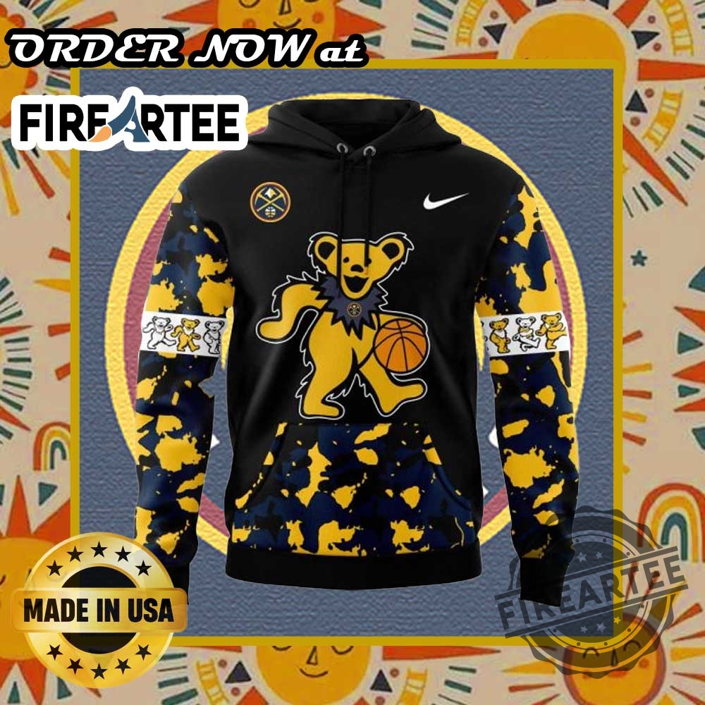 Denver Nuggets X Grateful Dead Night Limited Hoodie 5 Denver Nuggets x Grateful Dead Night Limited Hoodie