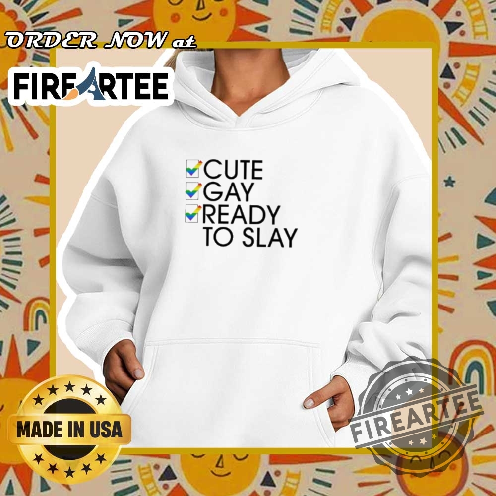 Lesbian Cute Gay Ready To Slay Shirt 5 lesbian cute gay ready to slay shirt