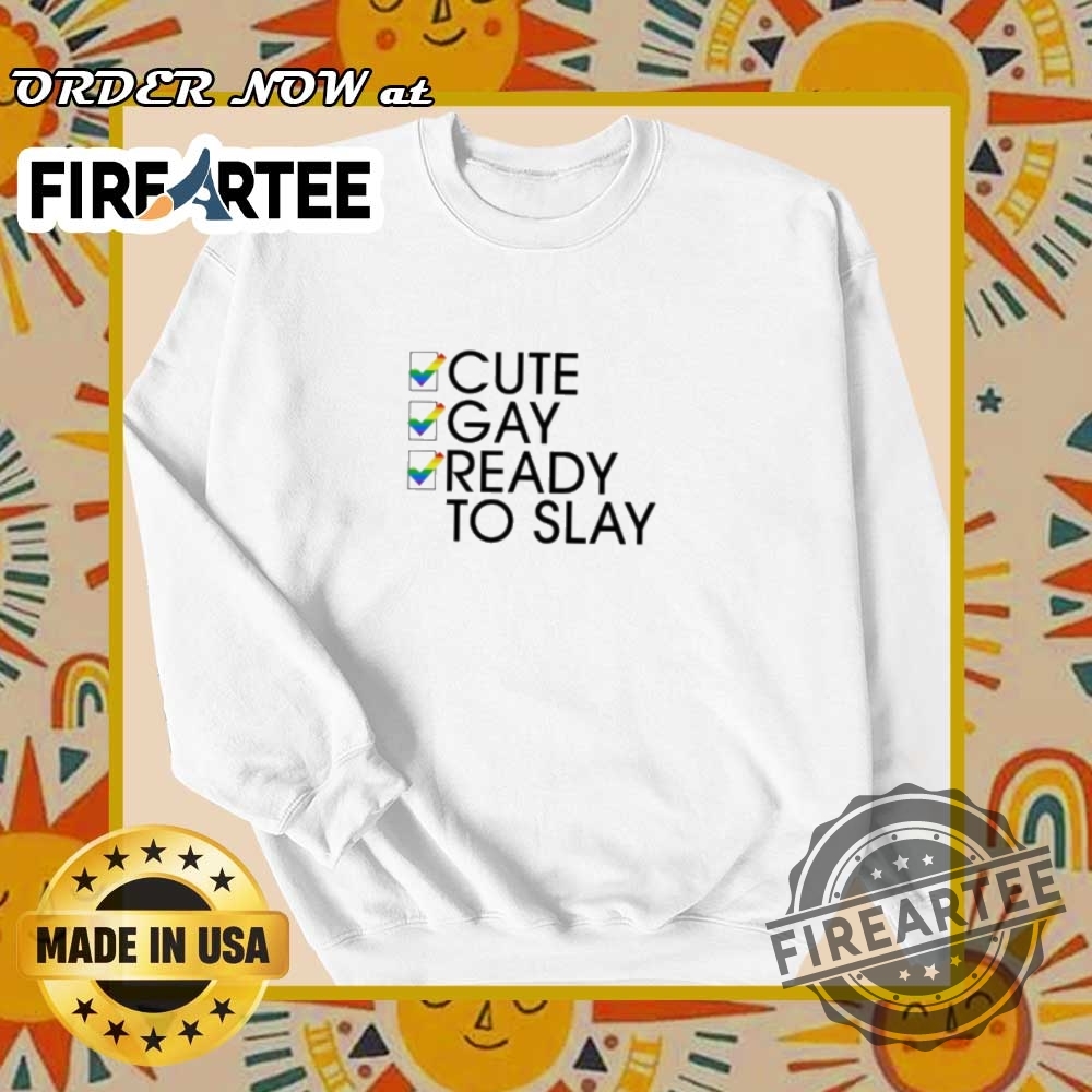 Lesbian Cute Gay Ready To Slay Shirt 6 lesbian cute gay ready to slay shirt