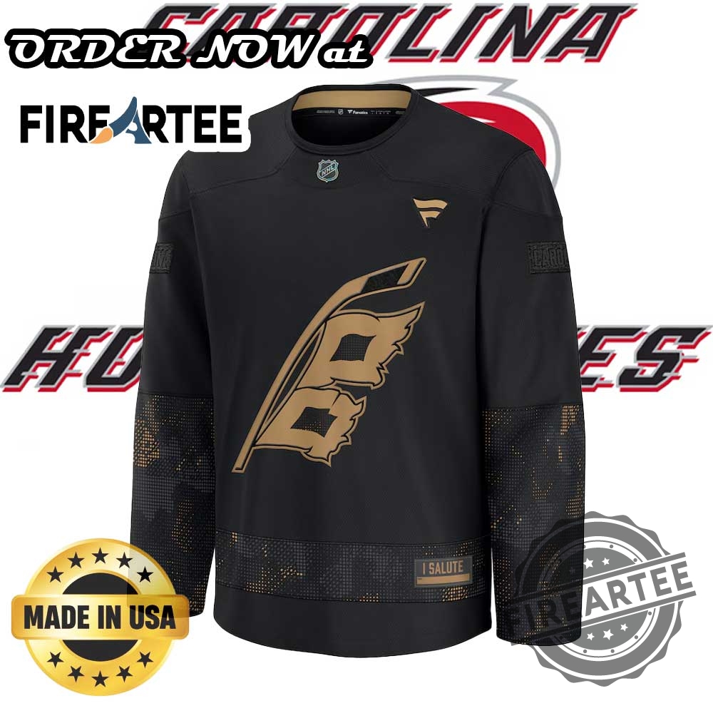 Carolina Hurricanes Fanatics Black 2024 Military Appreciation Practice Jersey 4 Carolina Hurricanes Fanatics Black 2024 Military Appreciation Practice Jersey