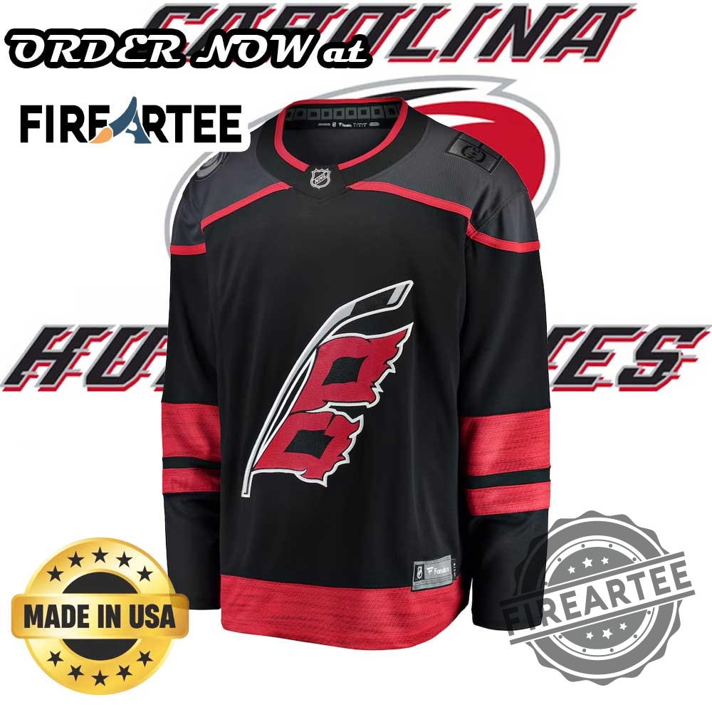 Carolina Hurricanes Fanatics Black Home Breakaway Jersey Black Color 4 Carolina Hurricanes Fanatics Black Home Breakaway Jersey Black Color