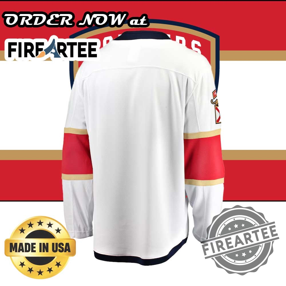 Florida Panthers Fanatics White Away Breakaway Jersey 5 Florida Panthers Fanatics White Away Breakaway Jersey