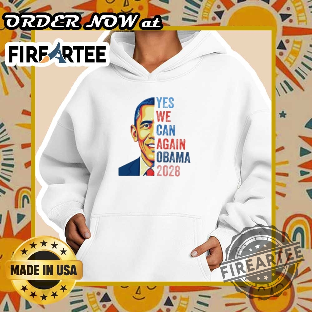 Yes We Can Again Obama 2028 Tshirt Show Your Support For Change 5 Yes We Can Again Obama 2028 T-Shirt – Show Your Support for Change