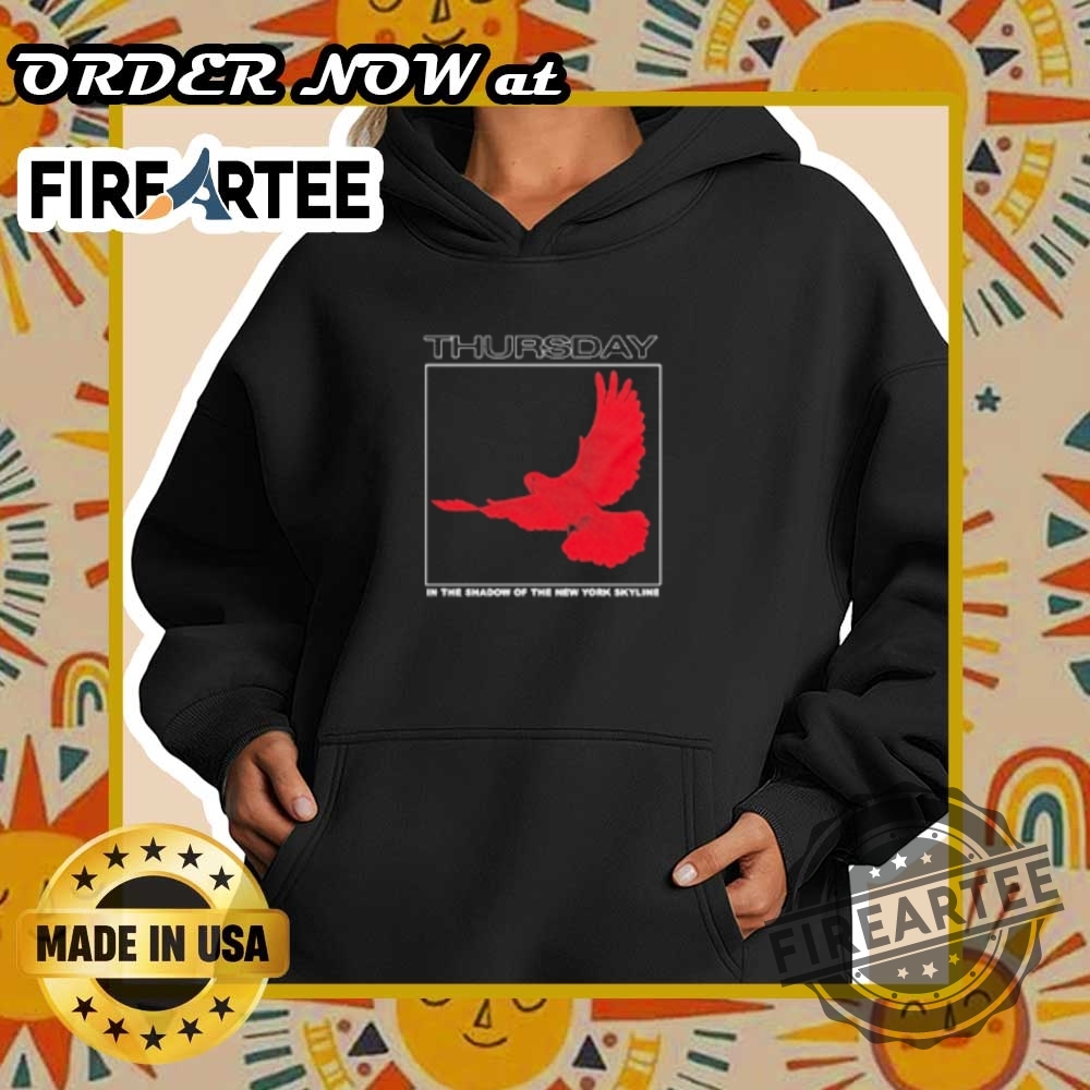Thursday In The Shadow Of The New York Skyline Dove Tshirt Powerful Design 5 Thursday In The Shadow of The New York Skyline Dove T-Shirt – Powerful Design