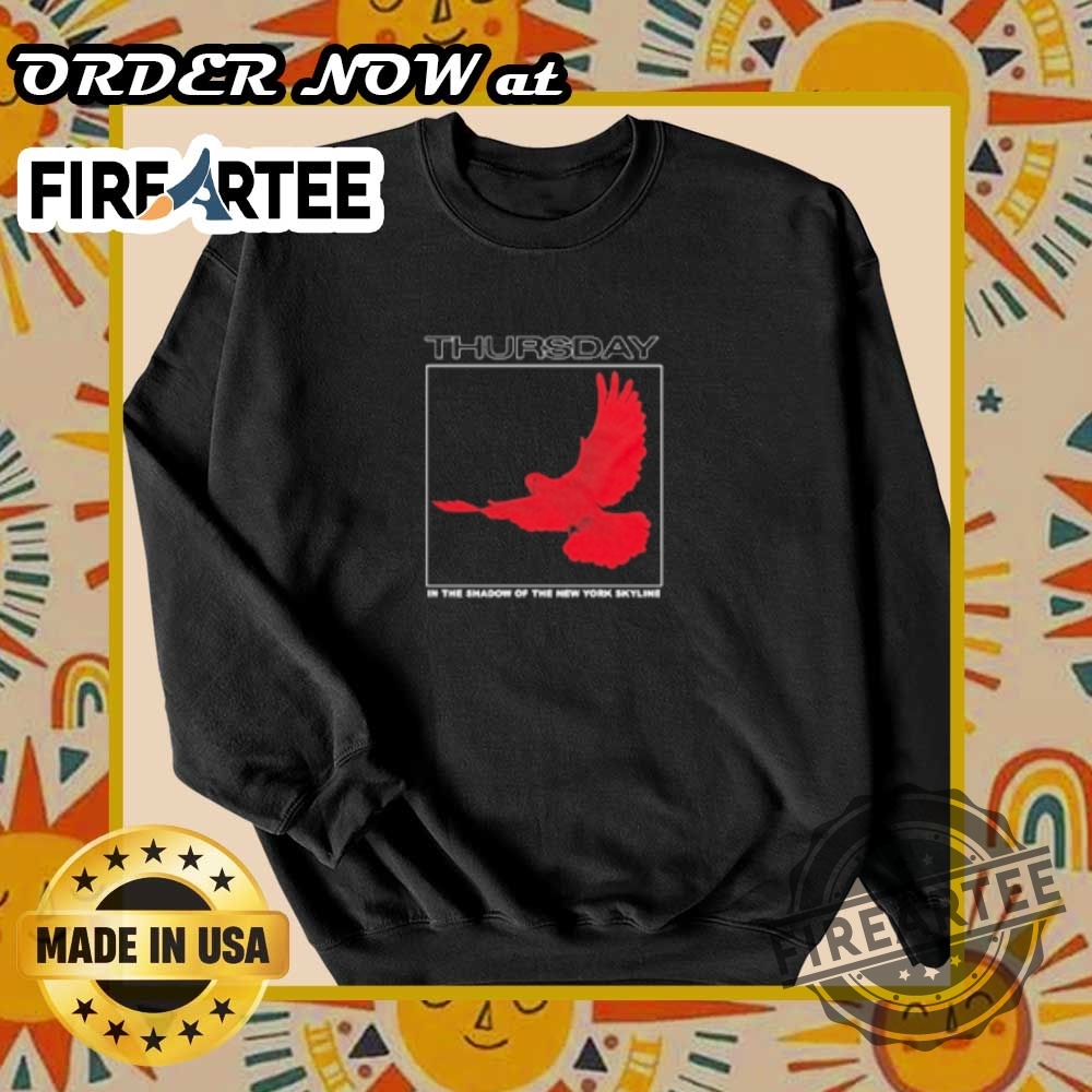 Thursday In The Shadow Of The New York Skyline Dove Tshirt Powerful Design 6 Thursday In The Shadow of The New York Skyline Dove T-Shirt – Powerful Design