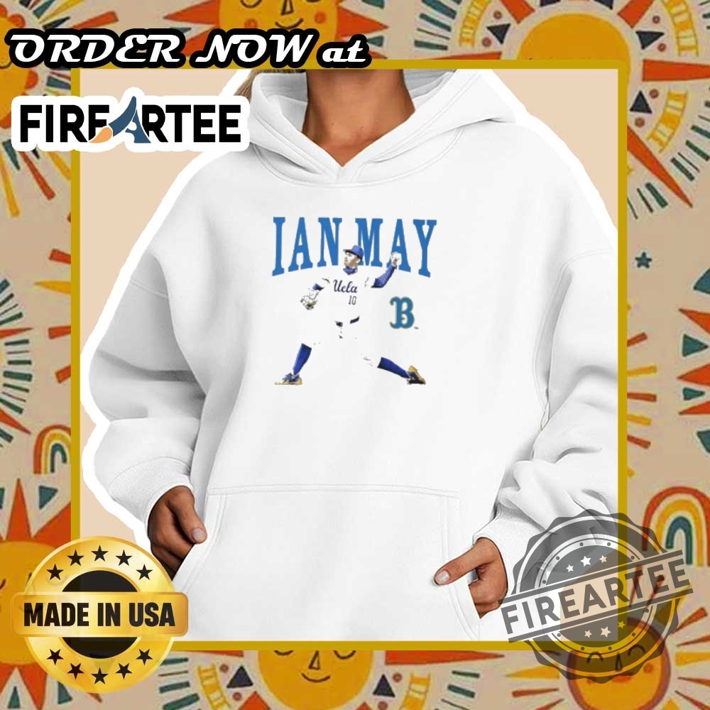 Ian May Ucla Bruins Baseball Illustrated Tshirt Represent Ucla With Pride 5 Ian May UCLA Bruins Baseball Illustrated T-Shirt – Represent UCLA with Pride
