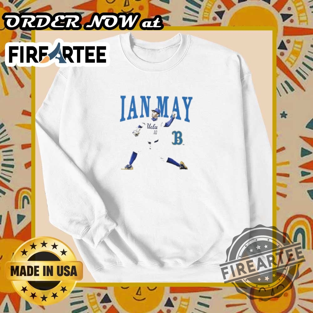 Ian May Ucla Bruins Baseball Illustrated Tshirt Represent Ucla With Pride 6 Ian May UCLA Bruins Baseball Illustrated T-Shirt – Represent UCLA with Pride