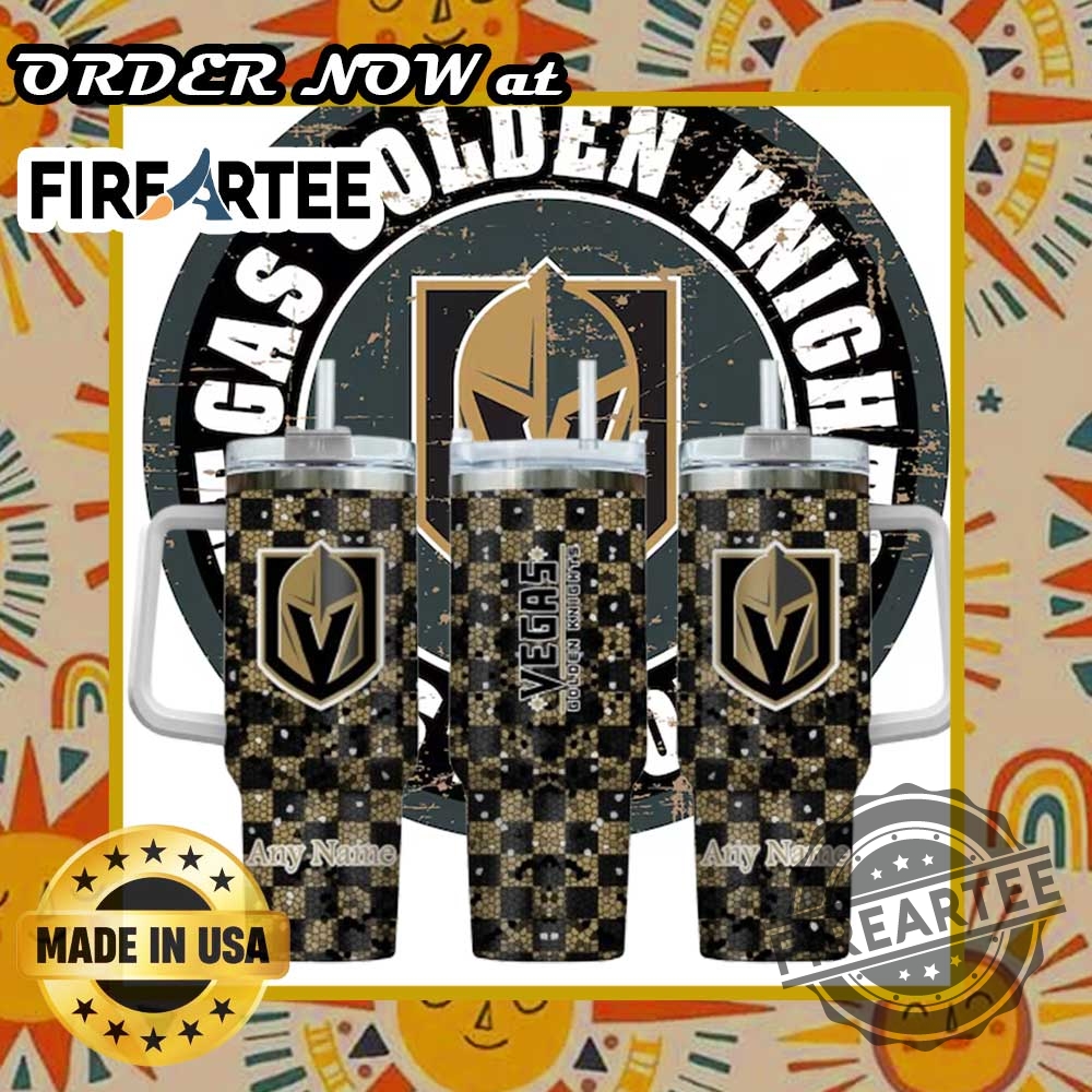 Vegas Golden Knights Tumbler Personalized 40Oz Plaid Stanley Cup 5 Vegas Golden Knights Tumbler – Personalized 40oz Plaid Stanley Cup