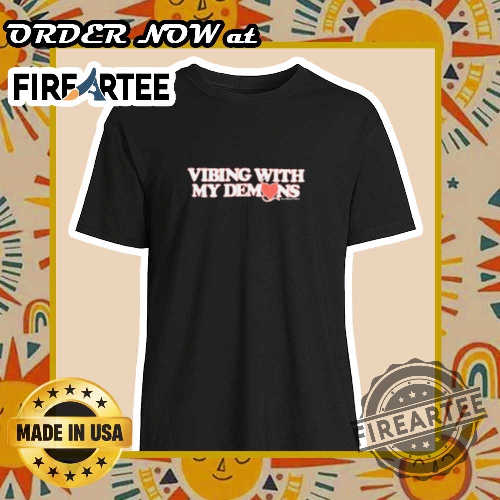 "Top 5 Trending T-Shirts of 2025: Graphic, Patriotic, Inspirational, Music, Gaming" 21 Xplr Vibing With My Demons Tshirt Dark Aesthetic Graphic Tee 2025