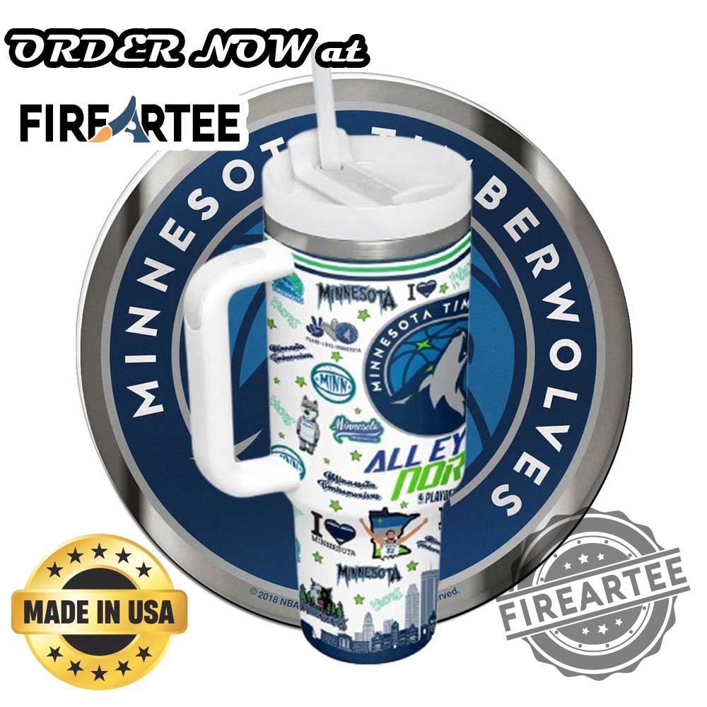 Custom Minnesota Timberwolves Tumbler White Color With Handle All Eyes North Playoff Design With Name And Number 6 Custom Minnesota Timberwolves Tumbler White Color with Handle – All Eyes North Playoff Design with Name and Number
