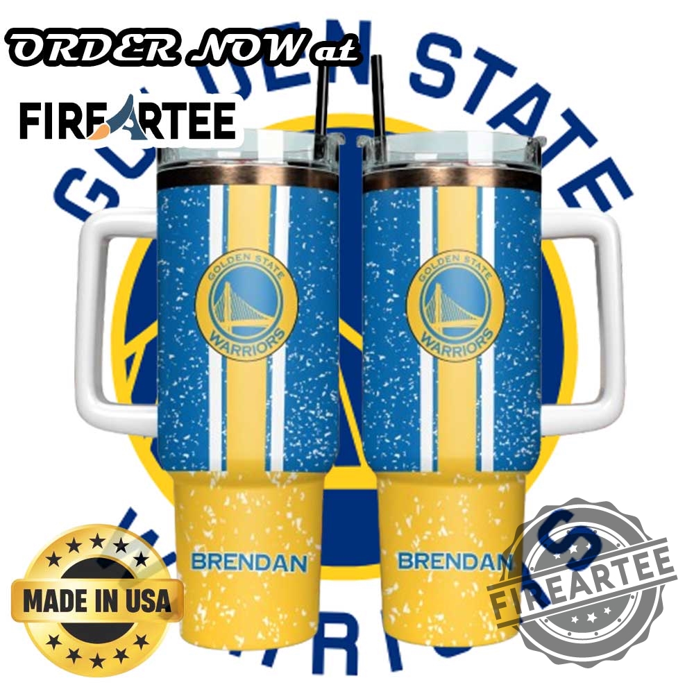 "Ultimate NBA Fan Tumblers: Timberwolves and Warriors Custom Designs 2025" 5 Custom Golden State Warriors Tumbler With Handle Personalized Nba Travel Mug With Name Blue And Gold Fan Gift 2025