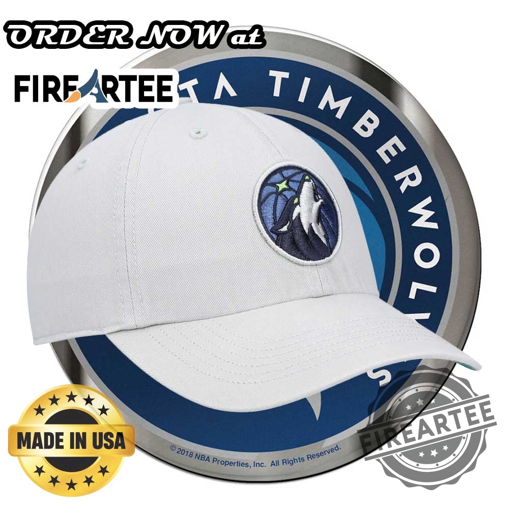 Minnesota Timberwolves Classic Logo Adjustable Dad Hat White 6 Minnesota Timberwolves Classic Logo Adjustable Dad Hat – White