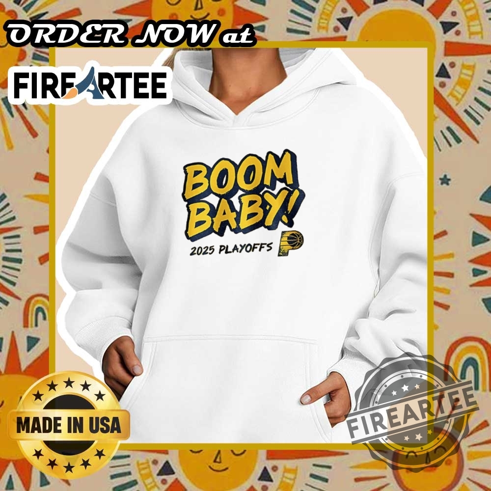Indiana Pacers Nba Basketball Playoffs Boom Baby Pacers Vs Cavaliers Shirt 5 Indiana Pacers NBA Basketball Playoffs Boom Baby Pacers vs Cavaliers shirt