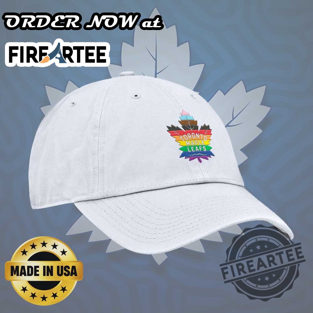Toronto Maple Leafs Pride Logo Hat Lgbtq Nhl Adjustable Baseball Cap