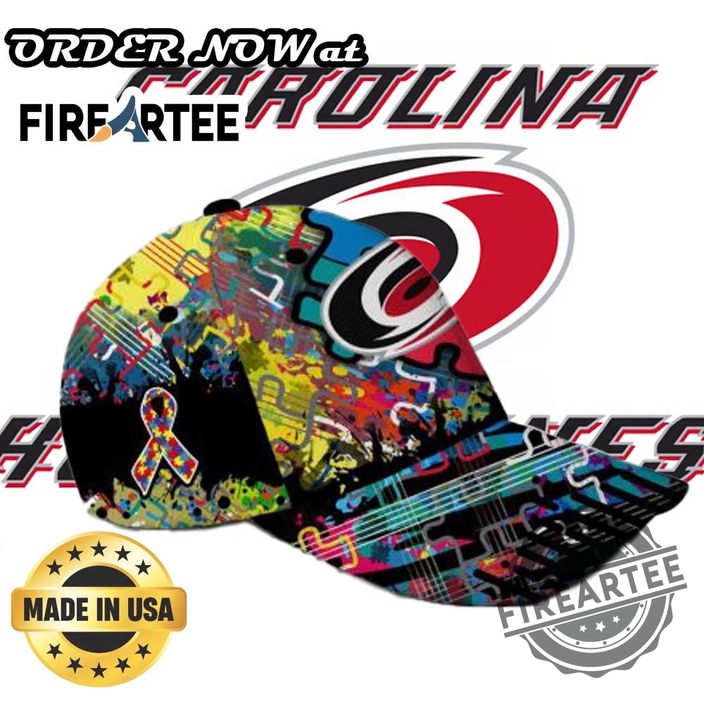 Nhl Carolina Hurricanes Custom Name Autism Awareness Concept Classic Cap 5 NHL Carolina Hurricanes Custom Name Autism Awareness Concept Classic Cap
