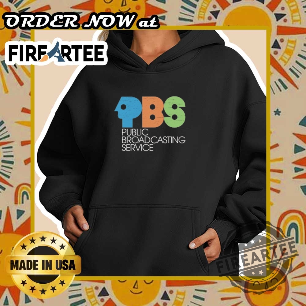 Pbs Public Broadcasting Service Vintage Logo Tshirt 6 PBS Public Broadcasting Service Vintage Logo T-Shirt
