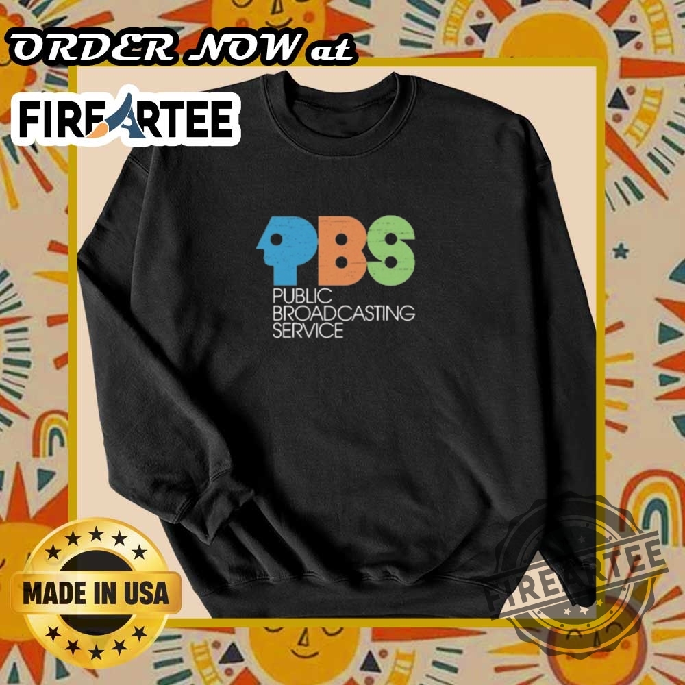 Pbs Public Broadcasting Service Vintage Logo Tshirt 7 PBS Public Broadcasting Service Vintage Logo T-Shirt