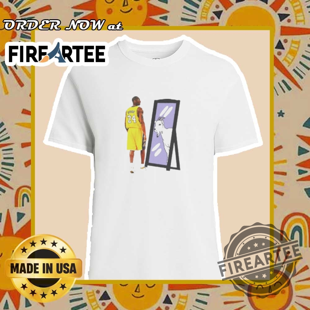 "Top Iconic Sports Logo Shirts for Fans of All Major Leagues" 4 Kobe Bryant Goat Mirror Shirt